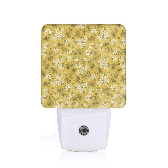 Balery Flower Pattern LED Night Light with Automatic Sensor Plug in Night Light with Dusk-to-Dawn Light Sensor LED Nightlight 0.5W-UK