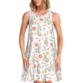 thumbnail image 1 of Balery Flower Rabbit Pattern Women’s Summer Dresses – Loose Sleeveless Sundress, Casual and Comfortable Beach Dress for Hot Days, 1 of 7