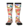 thumbnail image 1 of Balery Flowers And Birds Watercolor Fun Novelty Socks Men'S Women'S Crew Socks Funny Crazy Novelty Socks Quirky And Cool Socks, 1 of 9