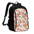thumbnail image 1 of Balery Flowers And Birds Watercolor Print USB Charging Backpack for Men and Women - Water-Resistant, Anti-Theft Laptop Backpack with USB Port for Travel, Work, School, and College, 1 of 7