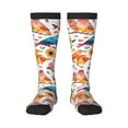 thumbnail image 1 of Balery Flowers Birds And Butterflies Printed Novelty Socks Men's Women's Crew Socks Sports Socks Knee High Socks Cotton Socks Quirky and Cool Socks, 1 of 9