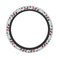 thumbnail image 1 of Balery Flowers and Lady Bugs print Steering Wheel Covers Elastic Skidproof Steering Wheel Protective Cover Case for Men Women Universal 15 Inches Cars Accessories, 1 of 8