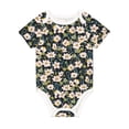 thumbnail image 1 of Balery Flowers Pattern Baby Climbing Clothes Infant Bodysuit Cute Infant Bodysuit Baby Romper-3 Months, 1 of 7
