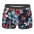 thumbnail image 1 of Balery Flowers ad Butterflies Men's Boxer Briefs, Soft and Breathable Cotton Underwear with nylon Waistband-XX-Large, 1 of 9