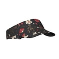 thumbnail image 1 of Balery Fly Agaric and Flowers Sport Wear Athletic Visor Sun Sports Visor Hat Visor Adjustable Cap for Women and Men (One Size), 1 of 8