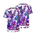 thumbnail image 1 of Balery Flying Butterflies Baseball Jersey for Men Casual Button Down Shirts Short Sleeve Active Team Sports Uniform-Medium, 1 of 9