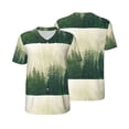 thumbnail image 1 of Balery Fog Forest Baseball Jersey for Men Casual Button Down Shirts Short Sleeve Active Team Sports Uniform-Medium, 1 of 9