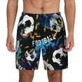 thumbnail image 1 of Balery Football Mens Swim Trunks Swim Shorts for Men Quick Dry Inseam Beach Shorts with Compression Liner Pocket-XX-Large, 1 of 9