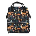 thumbnail image 1 of Balery Forest Elf Mummy Backpack - Waterproof Twill Canvas, Large Capacity Diaper Bag with Multiple Pockets and Adjustable Straps, 1 of 6