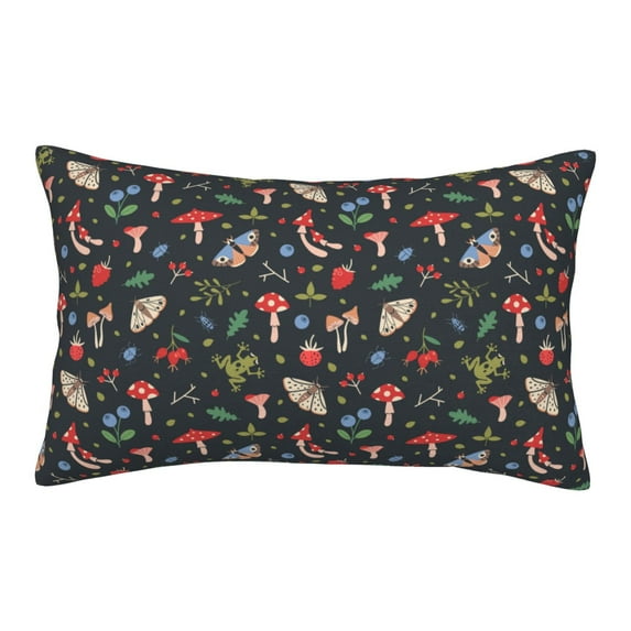 Balery Forest Flora and Insects Bedding Queen Pillow Cases - Envelope Closure - Soft Brushed Microfiber Fabric - Shrinkage and Fade Resistant Pillow Cases-20"x30"
