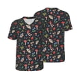 thumbnail image 1 of Balery Forest Flora and Insects Baseball Jersey for Men Casual Button Down Shirts Short Sleeve Active Team Sports Uniform-4X-Large, 1 of 9