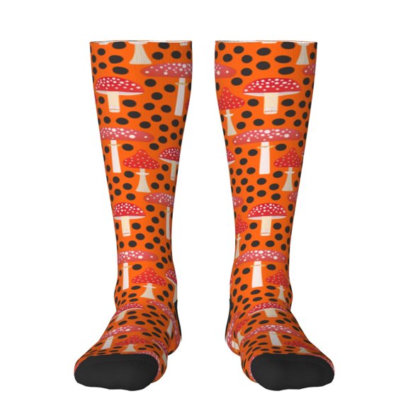 Balery Forest Mushrooms Fun Novelty Socks Men'S Women'S Crew Socks Funny Crazy Novelty Socks Quirky And Cool Socks