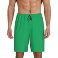 thumbnail image 1 of Balery Forestgreen Men's Cotton Knit Pajama Shorts Waistband & Pockets,Short Pajama Pants-3X-Large, 1 of 8