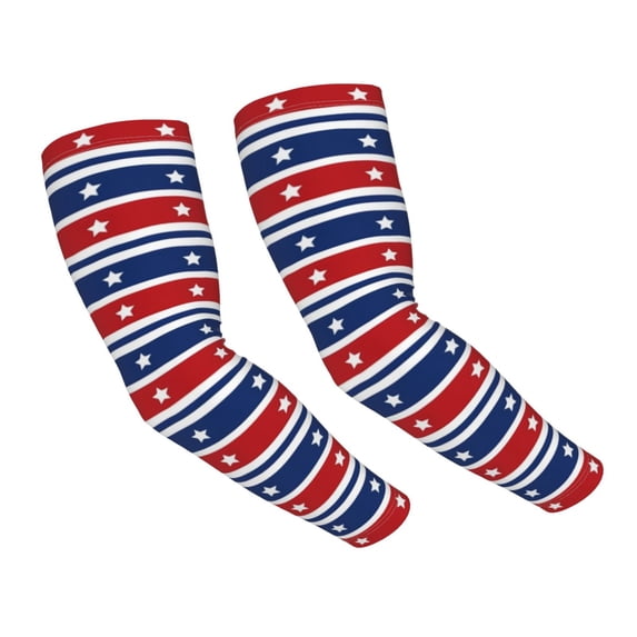 Balery Fourth Of July Cooling Arm Sleeves for Men & Women – Breathable, Moisture-Wicking Arm Sleeves for Women, Men & Kids