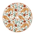 thumbnail image 1 of Balery Foxes and Floral Harmony Printed Christmas Tree Skirt , Merry Christmas Party Christmas Tree Decoration,Adjustable Tree Skirt-36", 1 of 6