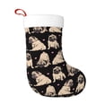 thumbnail image 1 of Balery French Bulldog Pattern Christmas Stockings with Initials, 18" Large Knit Christmas Stocking,Xmas Stocking for Kids, Holiday and Family Stocking, 1 of 7