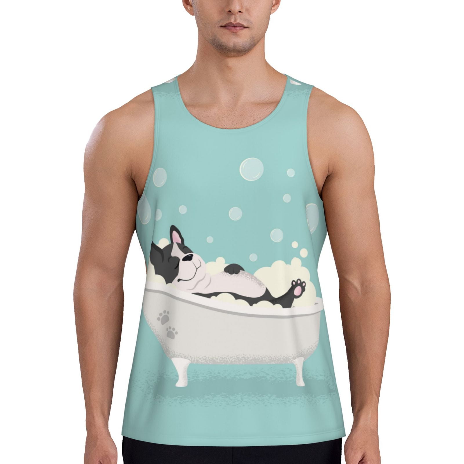 LETAOTAO Men's Workout Shirt – Slim Fit Longline Gym Muscle Tee - View #10
