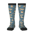 thumbnail image 1 of Balery French Bulldog Yoga Fun Novelty Socks Men'S Women'S Crew Socks Funny Crazy Novelty Socks Quirky And Cool Socks, 1 of 9