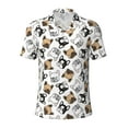 thumbnail image 1 of Balery French Bulldog3 Printed Men’s Short Sleeve Polo Shirt, Midweight Men's Shirt,Golf Polo shirts -Medium, 1 of 9