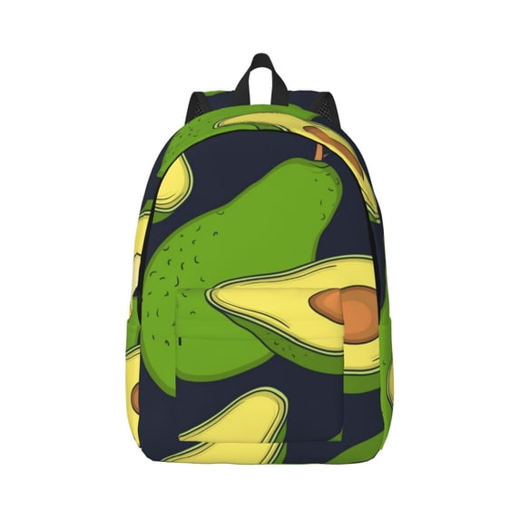 Balery Fresh Avocado Vintage Canvas Backpack for Men and Women - Large Capacity, Durable Travel Laptop Bag for School, Work, Hiking, and Outdoor Activities