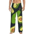 thumbnail image 1 of Balery Fresh Avocado print Men's Pajama Pants,Ultra Lightweight Pjs,Lounge Pant-Large, 1 of 9