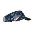 thumbnail image 1 of Balery Friendly Smiling Sharks Sport Wear Athletic Visor Sun Sports Visor Hat Visor Adjustable Cap for Women and Men (One Size), 1 of 8