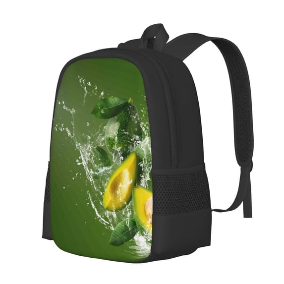 Balery Friut Avocado Backpack for Men and Women - Durable 600D Oxford Cloth -Large Capacity, Water-Resistant School, Travel, and Hiking Bag