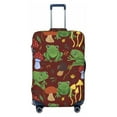 thumbnail image 1 of Balery Frogs And Mushrooms Luggage Cover Protector, Scratch And Dirt Resistant, Fits 18-32 Inch Luggage - Small, 1 of 9
