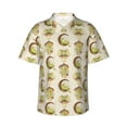 thumbnail image 1 of Balery Frogs Print Men's Hawaiian Shirts Short Sleeve Beach Shirt Relaxed Fit Vacation Button Down Shirts-, 1 of 9