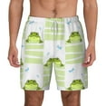 thumbnail image 1 of Balery Frogs and Dragonflies Mens Swim Trunks Swim Shorts for Men Quick Dry Inseam Beach Shorts with Compression Liner Pocket-X-Large, 1 of 9