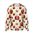 thumbnail image 1 of Balery Fruit Apples Men's Women's UPF 50+ Sun Protection Lightweight Hoodie Performance Long Sleeve Shirt for Fishing Running-XX-Large, 1 of 9