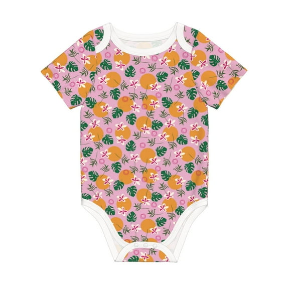 Balery Fruit Pattern Baby Climbing Clothes Infant Bodysuit Cute Infant Bodysuit Baby Romper-9M