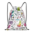 thumbnail image 1 of Balery Fun Animal with Unicorn Pattern Drawstring Backpack Bag Sport Gym Sackpack Cinch Bags Pattern Drawstring Backpack Bag Sport Gym Sackpack Cinch Bags -Medium, 1 of 6