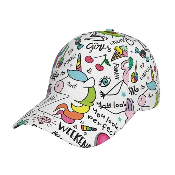 Balery Fun Animal With Unicorn Baseball Cap For Women Men,Adjustable Size For Running Workouts And Outdoor Activities All Seasons