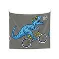 thumbnail image 1 of Balery Fun Riding Dinosaur Pattern Tapestry 60x51 Inches - Large Wall Hanging Tapestry for Bedroom, Living Room, Dorm Decor - Artistic and Aesthetic Room Decor, 1 of 9