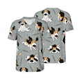 thumbnail image 1 of Balery Funny Beagle Active Dog Baseball Jersey for Men Casual Button Down Shirts Short Sleeve Active Team Sports Uniform-4X-Large, 1 of 9