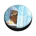 thumbnail image 1 of Balery Funny Cat Taking a Bath Tire Covers - Tough Tire Wheel Protector for Truck, SUV, Trailer, Camper, RV -17 inch, 1 of 8
