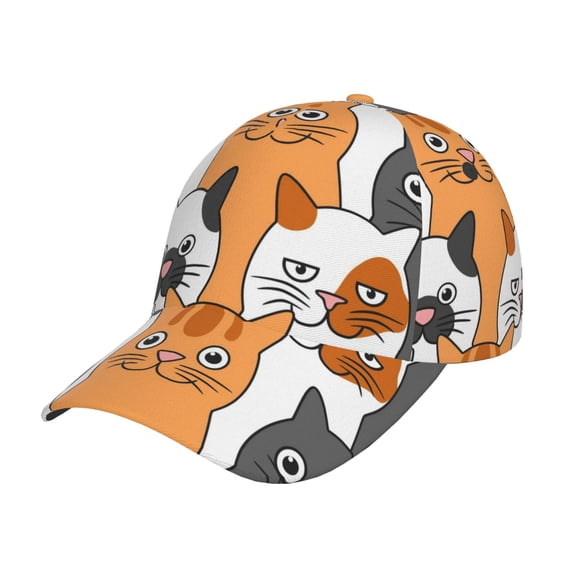 Balery Funny Cats Baseball Cap For Women Men,Adjustable Size For Running Workouts And Outdoor Activities All Seasons