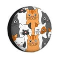 thumbnail image 1 of Balery Funny Catstire Cover Waterproof Dust-Proof, Universal Spare Wheel Tire Cover For Trailer, Rv, Suv Truck And Vehicle Camper Accessories-17 Inch, 1 of 9