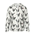 thumbnail image 1 of Balery Funny Chicken Men's Women's UPF 50+ Sun Protection Lightweight Hoodie Performance Long Sleeve Shirt for Fishing Running-Medium, 1 of 9