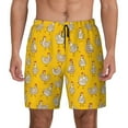 thumbnail image 1 of Balery Funny Chicken Mens Swim Trunks Swim Shorts for Men Quick Dry Inseam Beach Shorts with Compression Liner Pocket-Large, 1 of 9