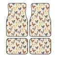 thumbnail image 1 of Balery Funny Chicken Pattern 4-Piece Floor Mats, Heavy-Duty Rubber Liners, Anti-Slip Design, All-Season Automotive Protection, Vehicles, Cars, Trucks, and SUVs, 1 of 5