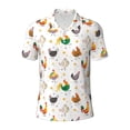 thumbnail image 1 of Balery Funny Chicken Printed Men’s Short Sleeve Polo Shirt, Midweight Men's Shirt,Golf Polo shirts -3X-Large, 1 of 9
