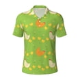 thumbnail image 1 of Balery Funny Chicken Printed Men’s Short Sleeve Polo Shirt, Midweight Men's Shirt,Golf Polo shirts -Medium, 1 of 8