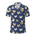 thumbnail image 1 of Balery Funny Chicken Printed Men’s Short Sleeve Polo Shirt, Midweight Men's Shirt,Golf Polo shirts -Medium, 1 of 9