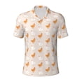 thumbnail image 1 of Balery Funny Chicken Printed Men’s Short Sleeve Polo Shirt, Midweight Men's Shirt,Golf Polo shirts -X-Large, 1 of 8