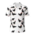 thumbnail image 1 of Balery Funny Chicken Printed Men’s Short Sleeve Polo Shirt, Midweight Men's Shirt,Golf Polo shirts -XX-Large, 1 of 9