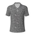 thumbnail image 1 of Balery Funny Chicken Printed Men’s Short Sleeve Polo Shirt, Midweight Men's Shirt,Golf Polo shirts -, 1 of 9