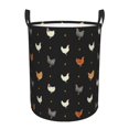 thumbnail image 1 of Balery Funny Chicken Round Laundry Basket with Handles Waterproof Freestanding Laundry Hamper for Clothes Toys in the Dorm and Family-Medium, 1 of 8