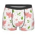 thumbnail image 1 of Balery Funny Little Pigs Men's Boxer Briefs, Soft and Breathable Cotton Underwear with nylon Waistband-X-Large, 1 of 9